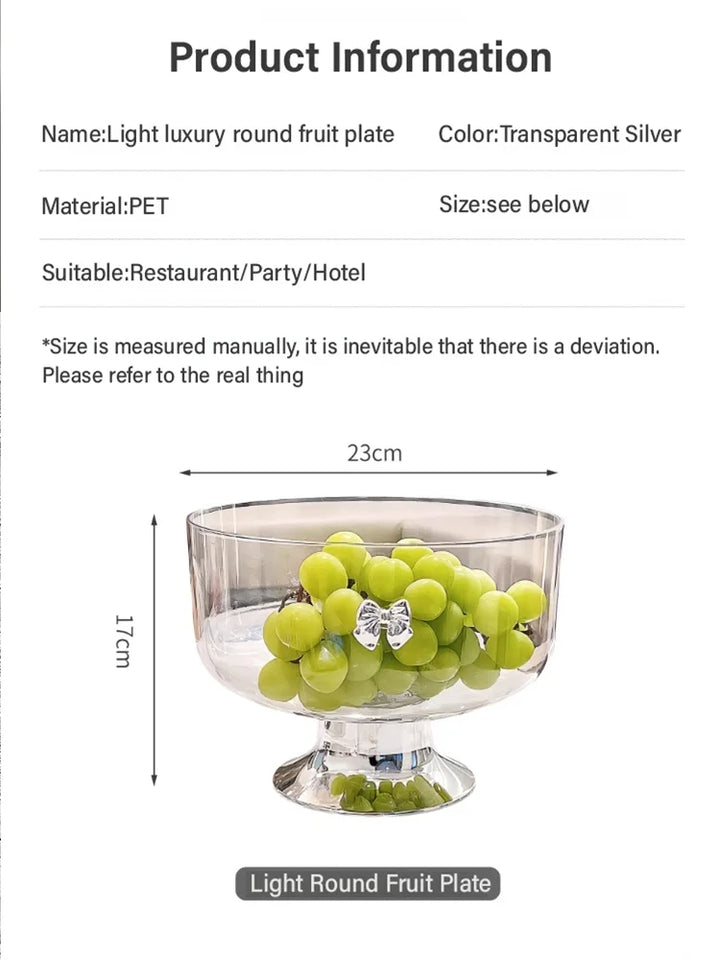 BowLift | Light Luxury Tall Fruit Plate