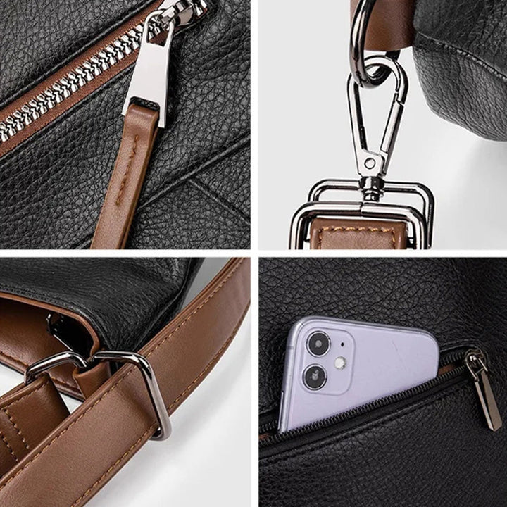 BowLift | Large Capacity PU Leather Bucket Bag