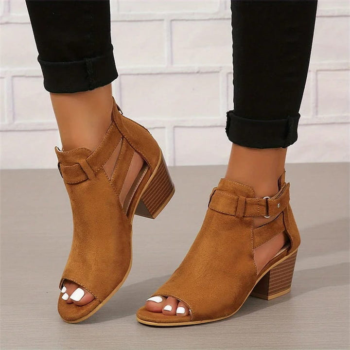 BowLift | Women's Retro Sandals with Block Heel