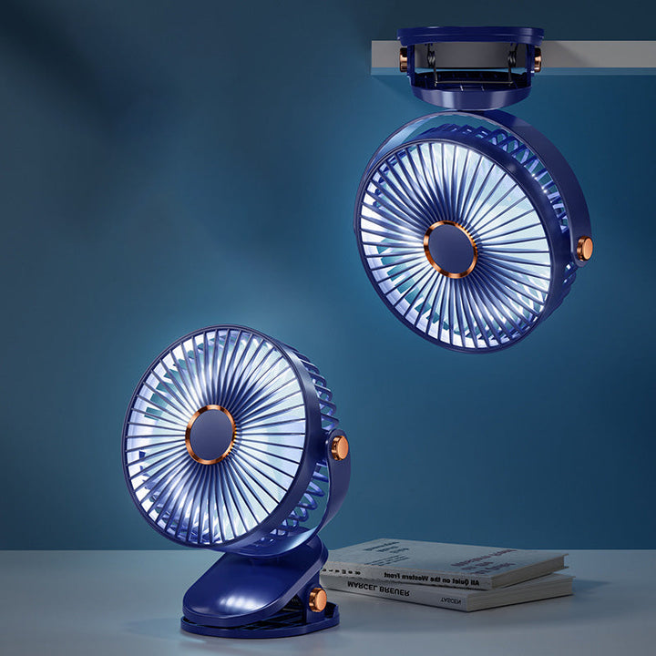 Rechargeable Clip-On Hanging Desk Air Conditioning Fan | Bowlift
