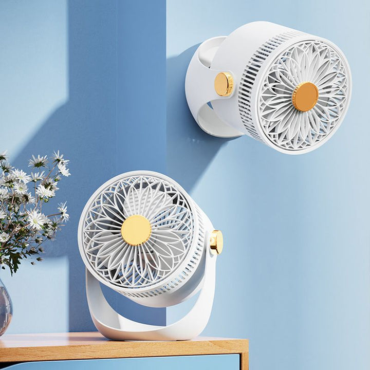 Hurricane Cannon High-Speed Circulating Wall-Mounted Desk Fan | Bowlift