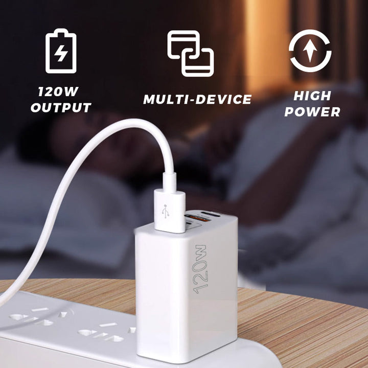 BowLift | 120W Fast Charger with 5 Ports⚡