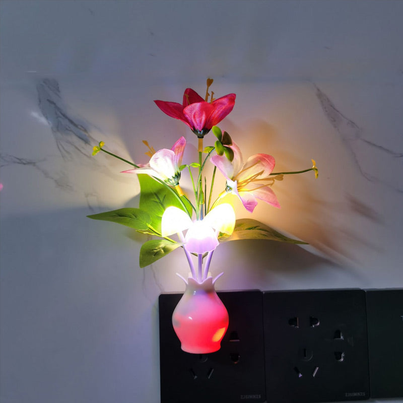 BowLift | LED night light in the form of simulated flowers with intelligent control for the bedroom