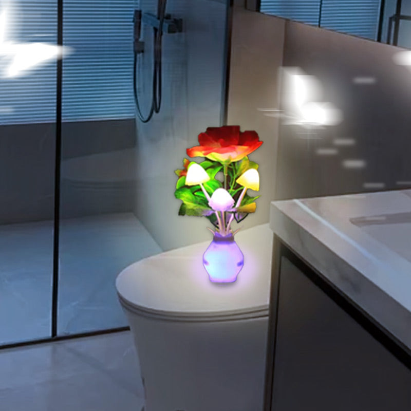 BowLift | LED night light in the form of simulated flowers with intelligent control for the bedroom
