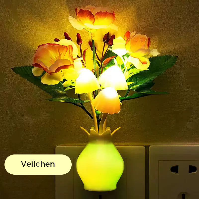 BowLift | LED night light in the form of simulated flowers with intelligent control for the bedroom