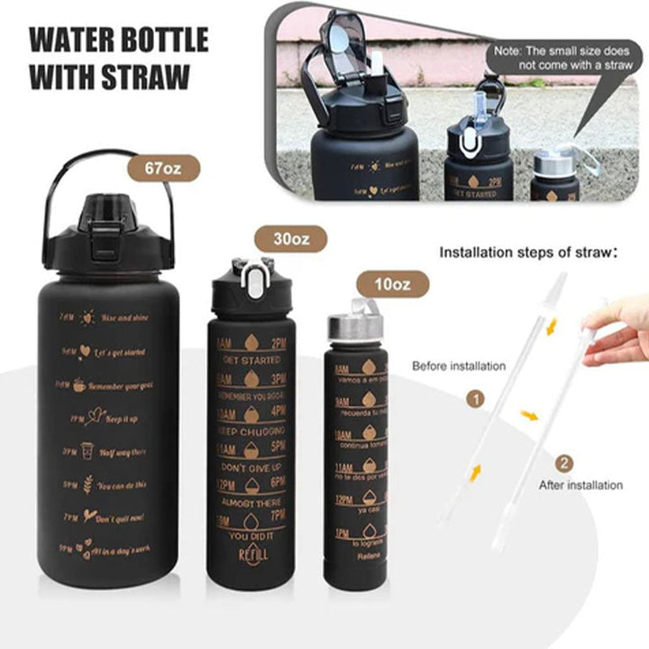 BowLift | 3-IN-1 Motivation Water Bottle