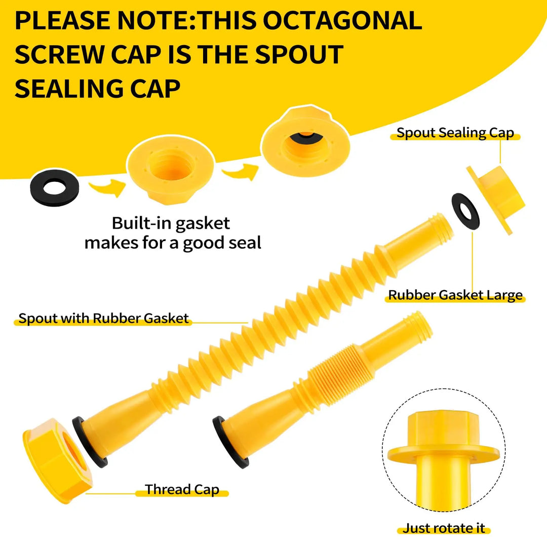 BowLift | Threaded pipes with hexagonal nuts
