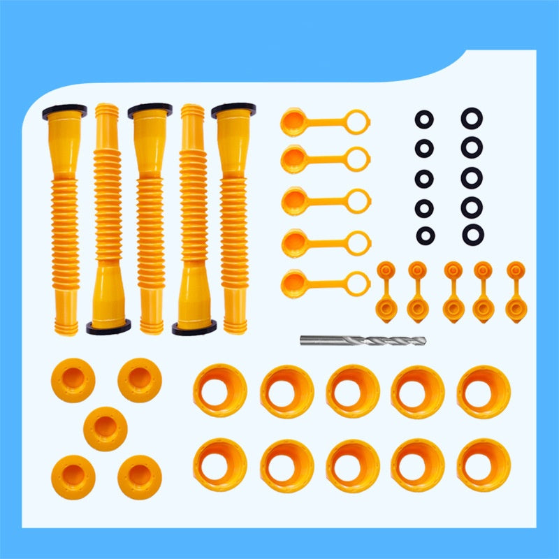 BowLift | Threaded pipes with hexagonal nuts