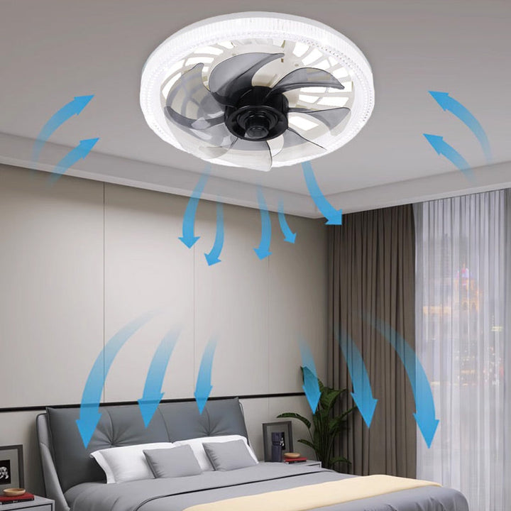 2-in-1 Mute Adjustable Fan Light with Remote Control | Bowlift