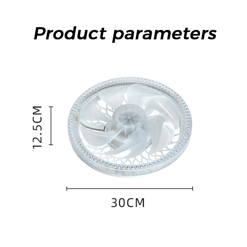 2-in-1 Mute Adjustable Fan Light with Remote Control | Bowlift