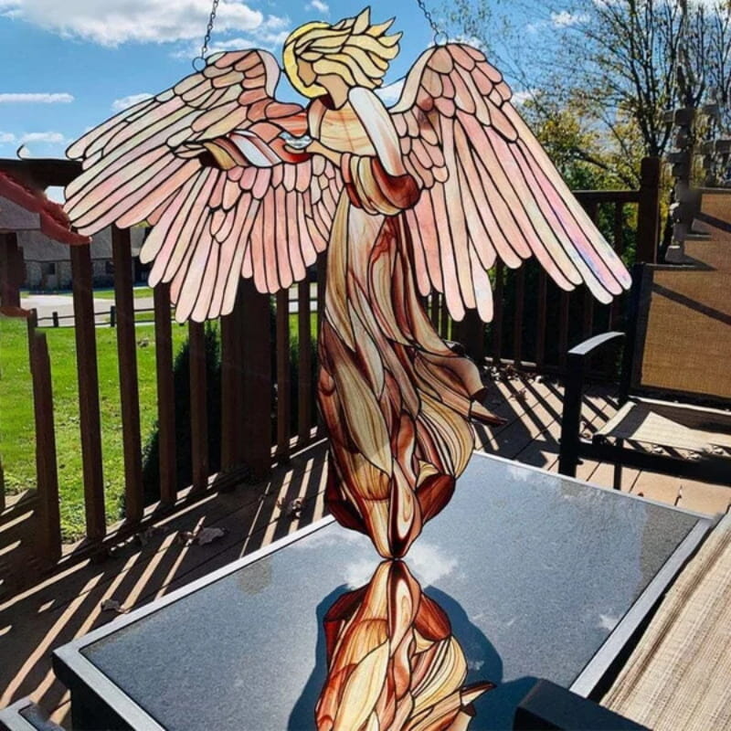 BowLift | Elegant guardian angel decoration in acrylic for the garden