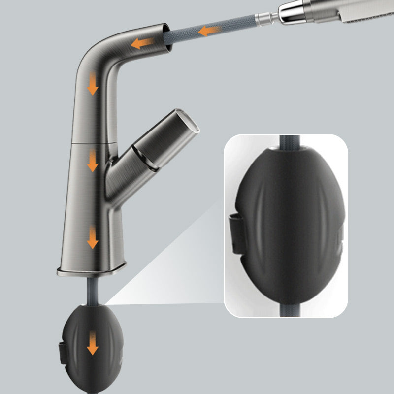 BowLift | 1-Hole Sink Mixer with Pull-Out Spray Head