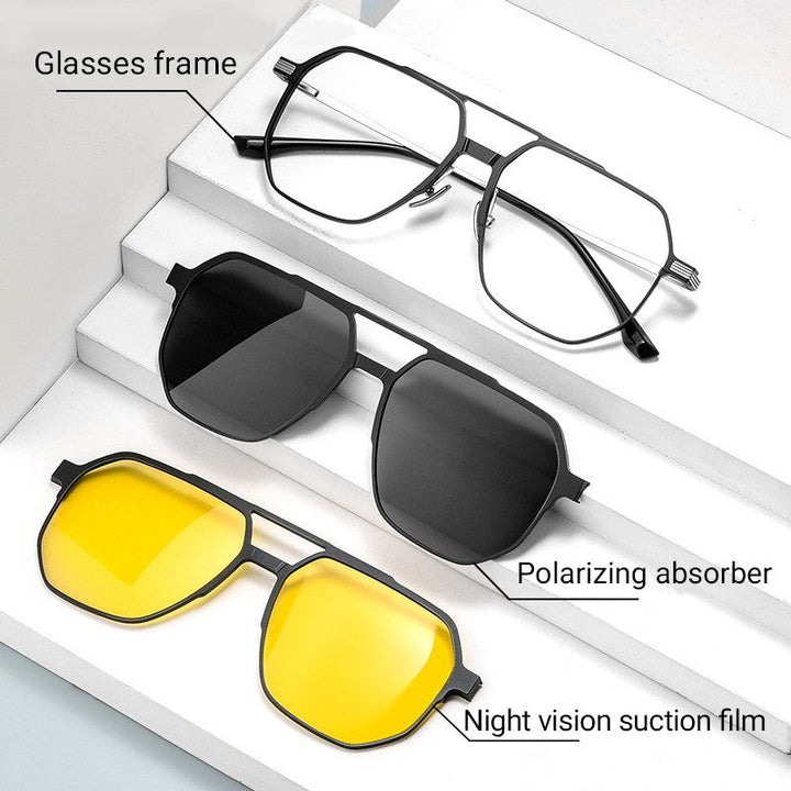 BowLift | 3 in 1 Vintage Magnetic Clip on Sunglasses