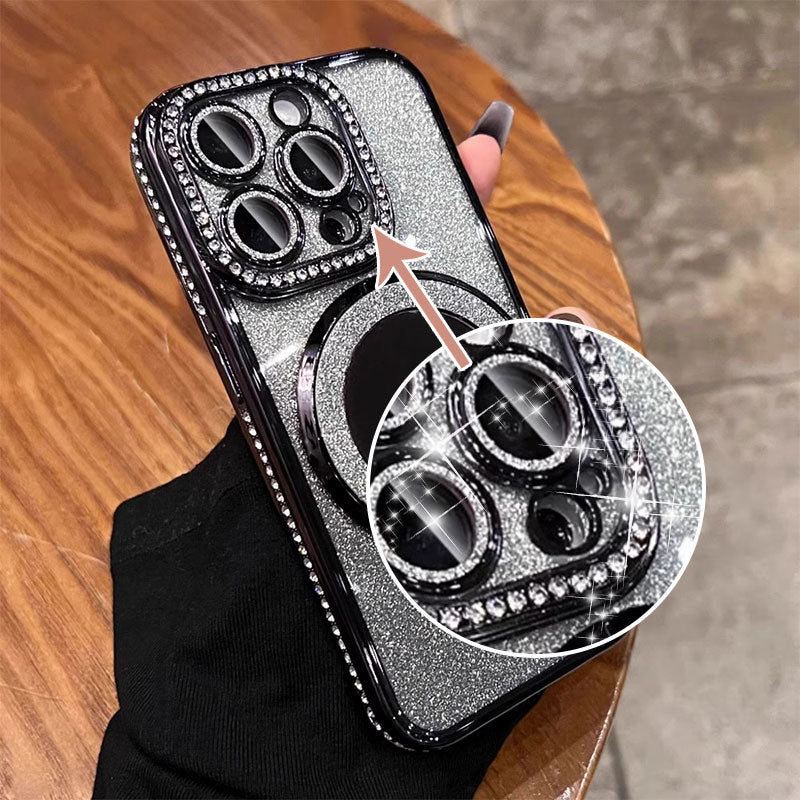 BowLift | Phone Case with Mirror Magnetic Stand Glitter