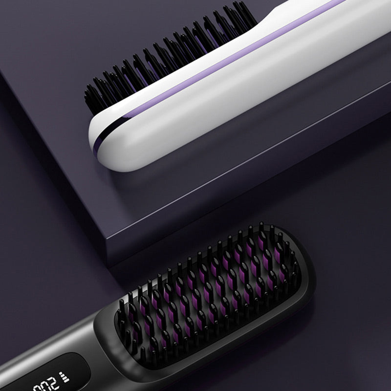 BowLift | Wireless ceramic heating hair straightening comb