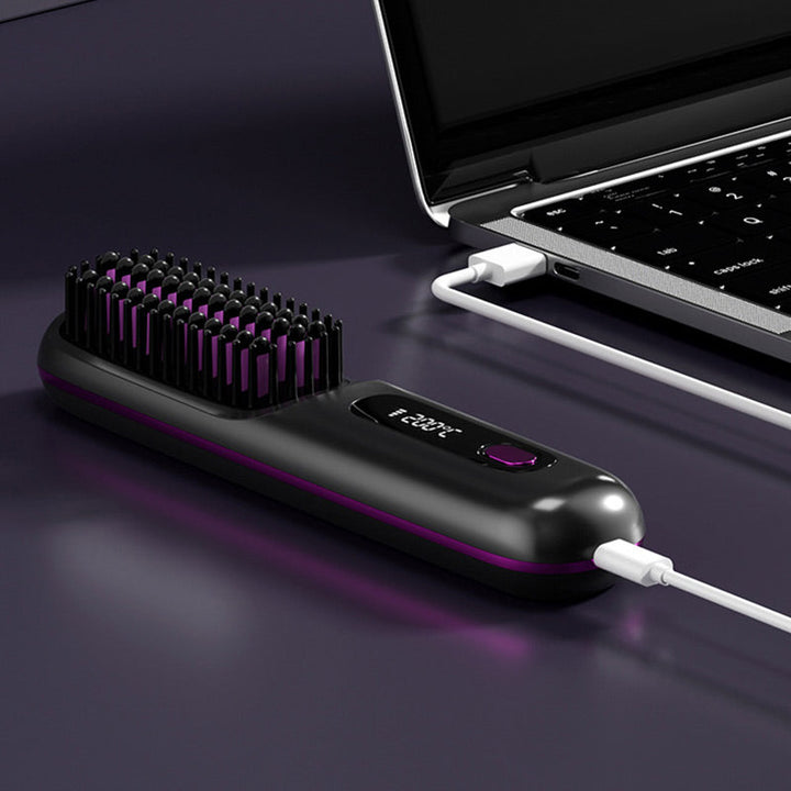 BowLift | Wireless ceramic heating hair straightening comb