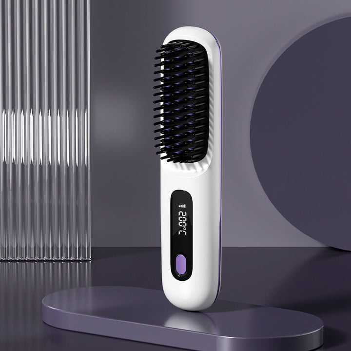 BowLift | Wireless ceramic heating hair straightening comb