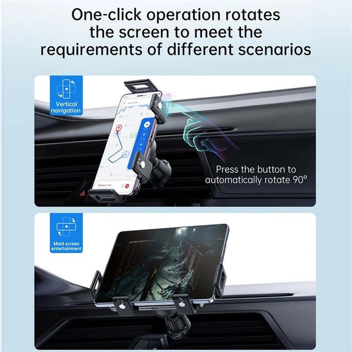 BowLift | Wireless car charger with two coils for phone mounting