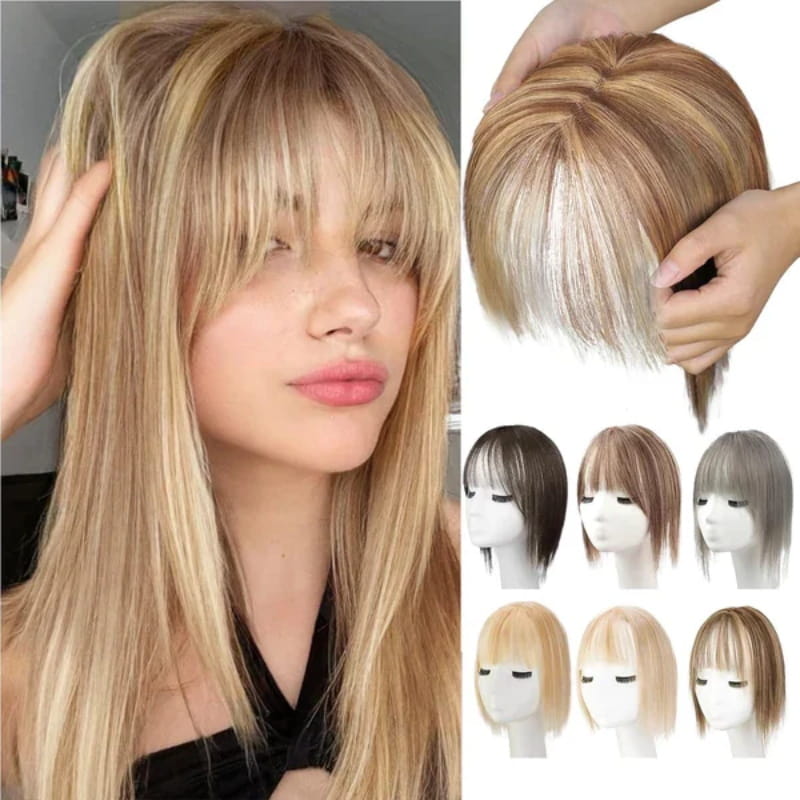 BowLift | Natural Hairpiece with Bangs for Women