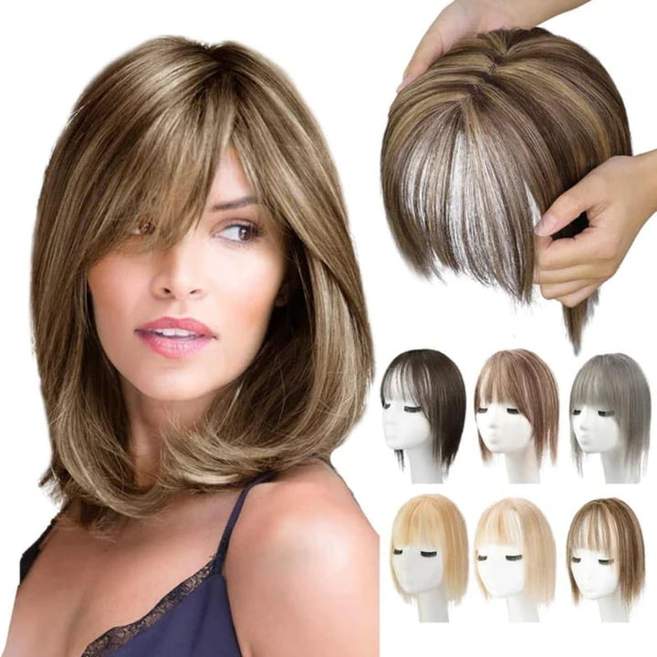 BowLift | Natural Hairpiece with Bangs for Women