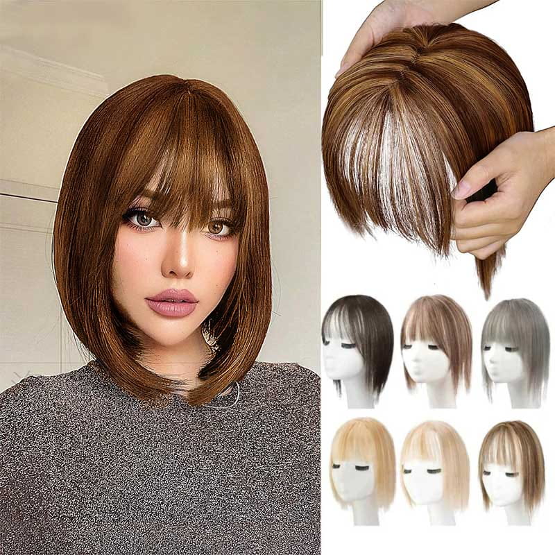 BowLift | Natural Hairpiece with Bangs for Women