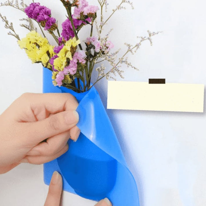 BowLift | Removable, non-punched silicone vase decoration for wall mounting