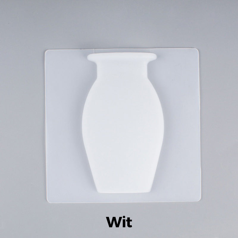 BowLift | Removable, non-punched silicone vase decoration for wall mounting