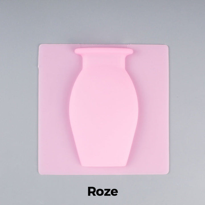 BowLift | Removable, non-punched silicone vase decoration for wall mounting