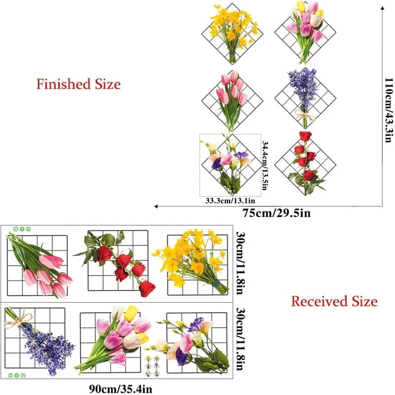 BowLift | 3D wall sticker with green plant