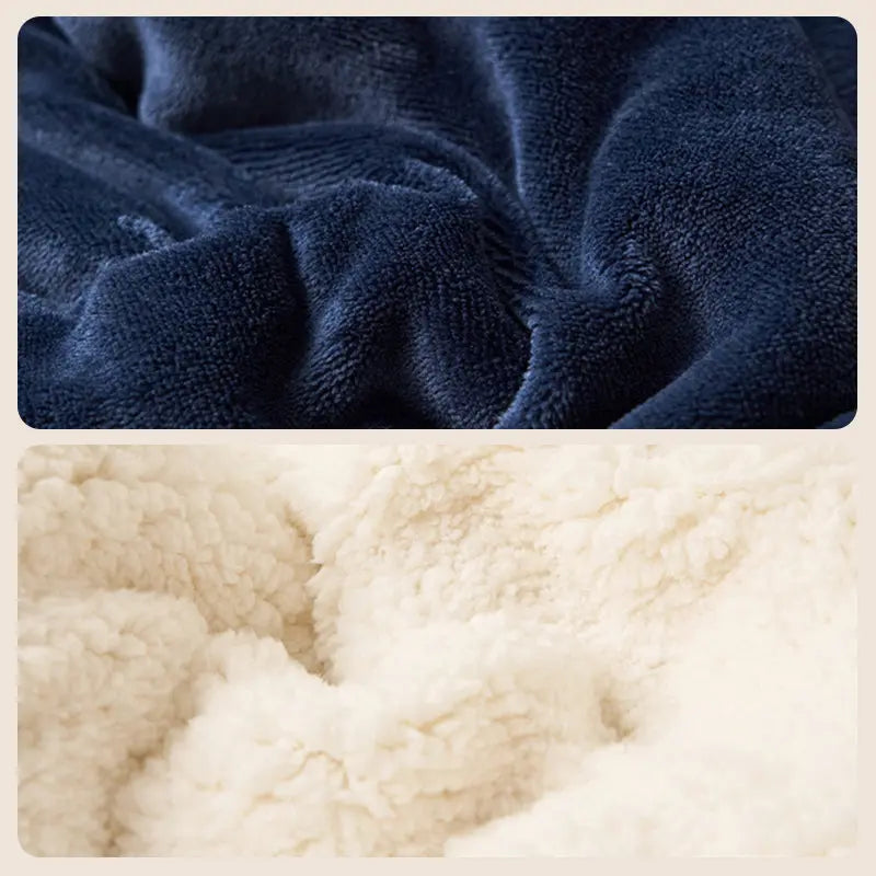 BowLift | HugLuxe Reversible Blanket – Velvet & Lambswool for All Seasons