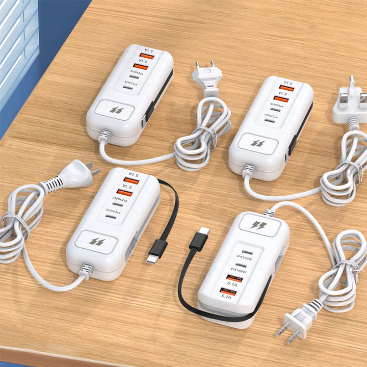 BowLift | Multifunctional fast charging socket - 2PD + 2USB