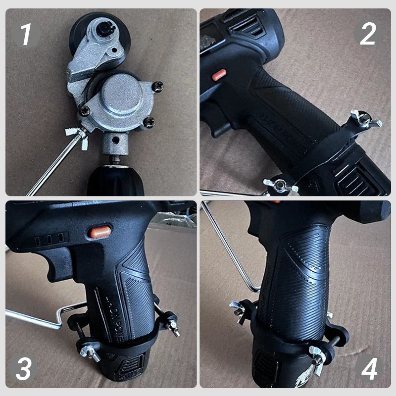 BowLift | Electric drill for cutting metal sheets