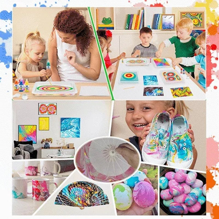 BowLift | Marbling of watercolor paint for art