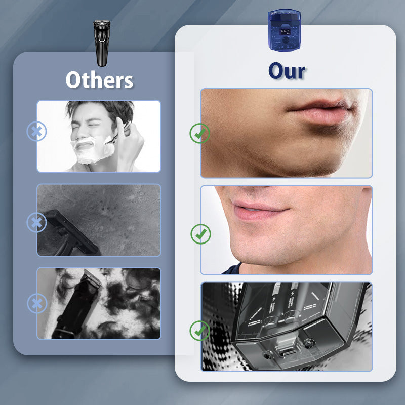 BowLift | Transparent Mini Electric Razor with Low Noise Level