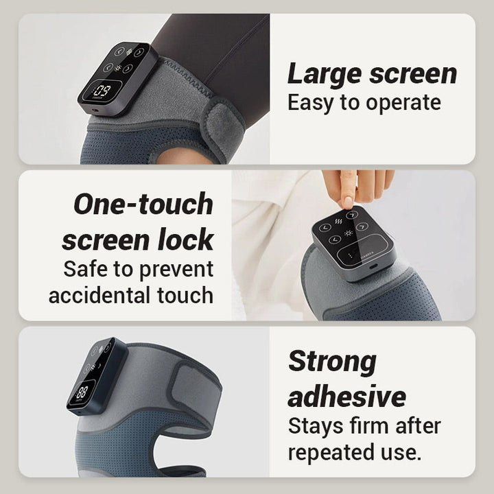 BowLift | Heated Knee Brace with Massage | Adjustable Thermal & Vibration Support | USB/Wall Powered