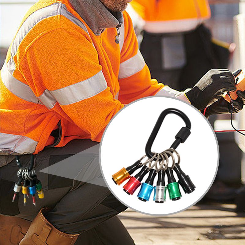 BowLift | 1/4" hex screwdriver bit holder key rings