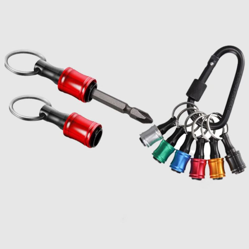 BowLift | 1/4" hex screwdriver bit holder key rings