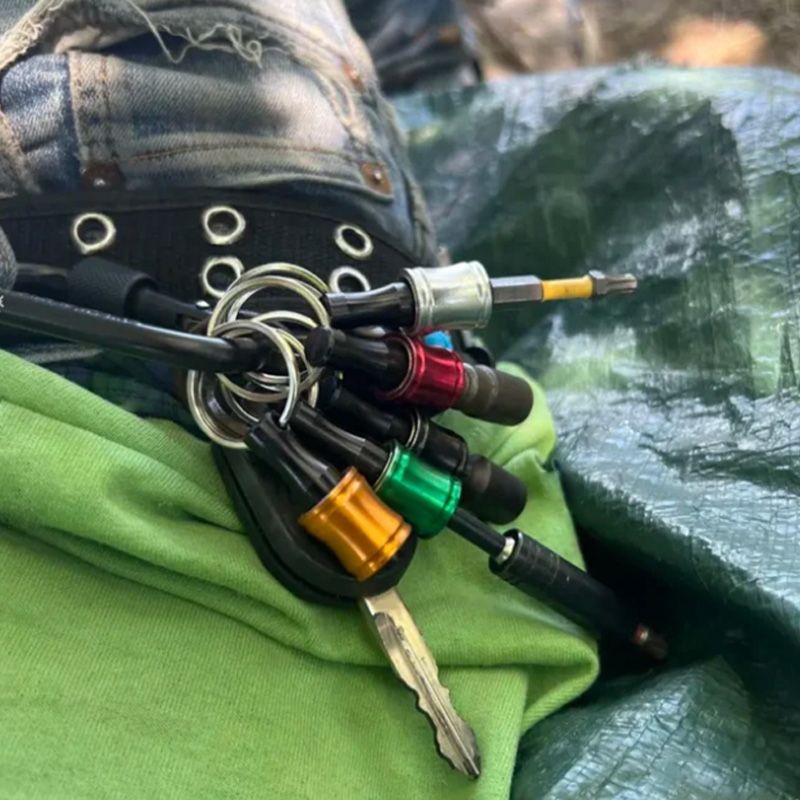 BowLift | 1/4" hex screwdriver bit holder key rings