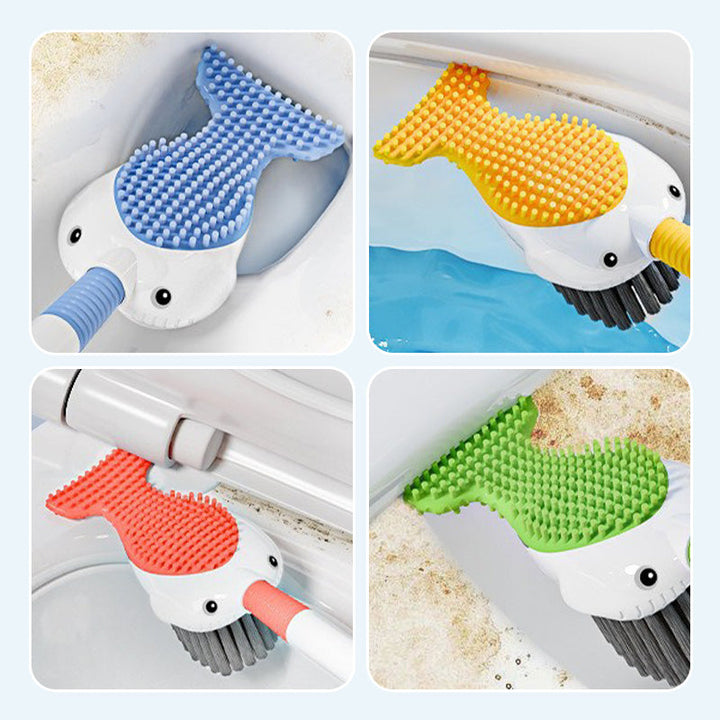 BowLift | Wall-mounted suction cup toilet brush set
