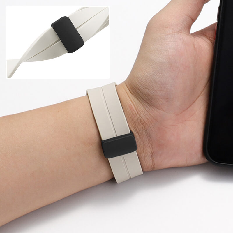 BowLift | Silicone wristband with magnetic folding clasp for iwatch