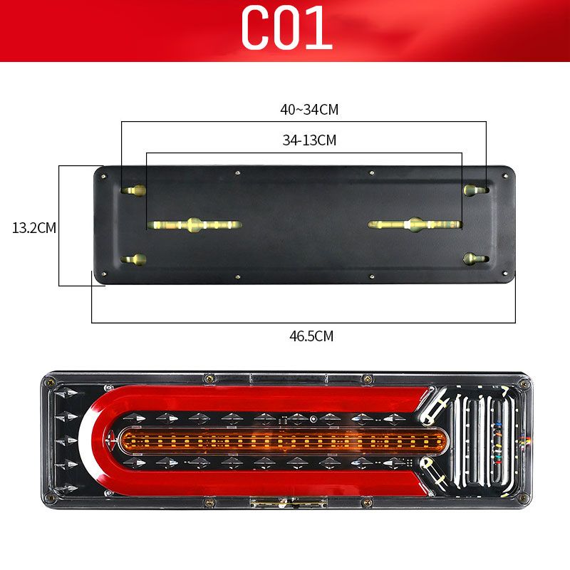 BowLift | 2 powerful LED tail lights for trucks