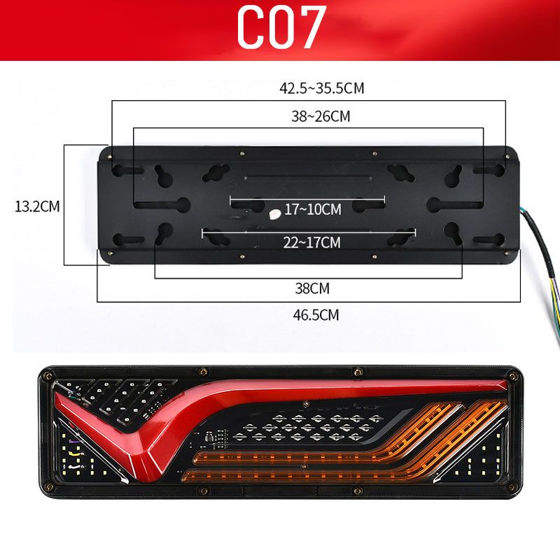 BowLift | 2 powerful LED tail lights for trucks