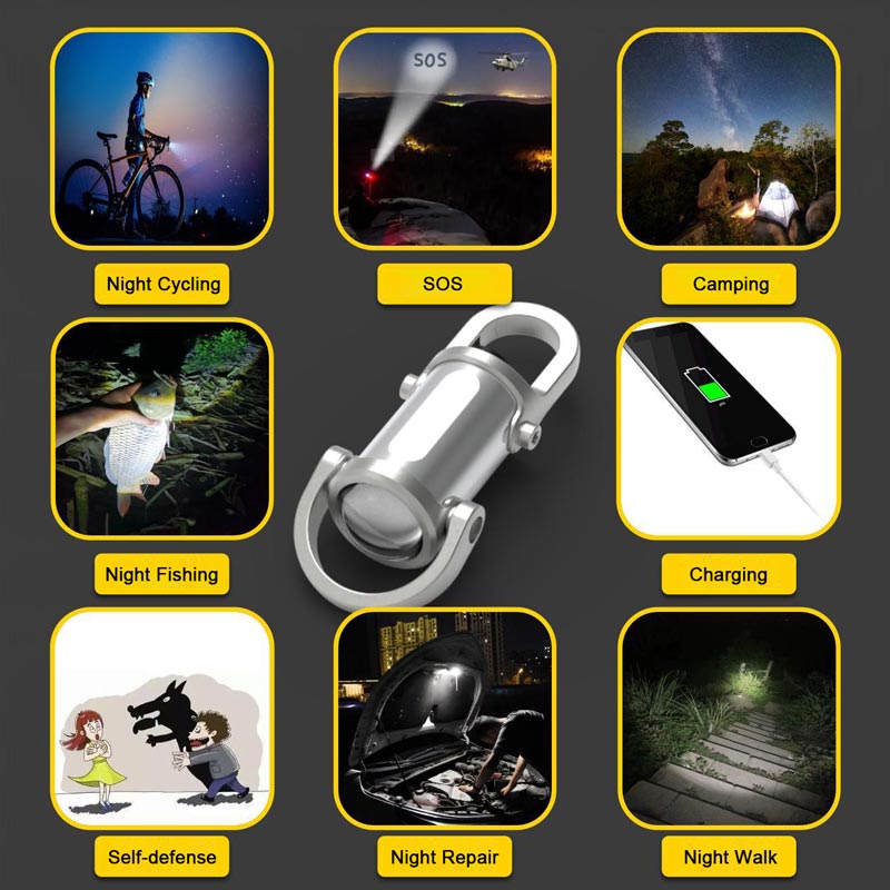 BowLift | 1200LM Super Bright Strong Mini Keychain Waterproof Flashlight