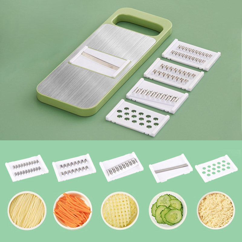 BowLift | Multi-functional 7-in-1 kitchen chopper in stainless steel with hand protection