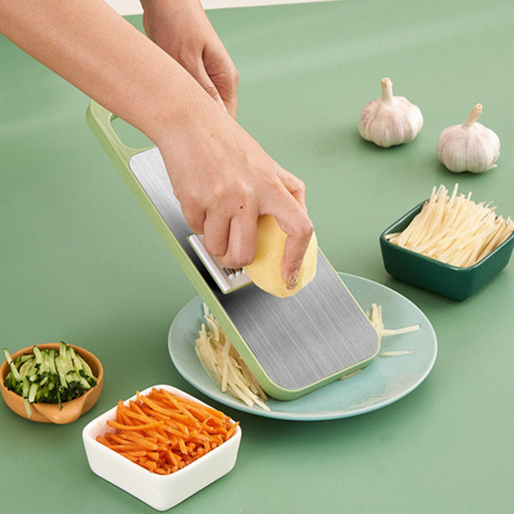 BowLift | Multi-functional 7-in-1 kitchen chopper in stainless steel with hand protection