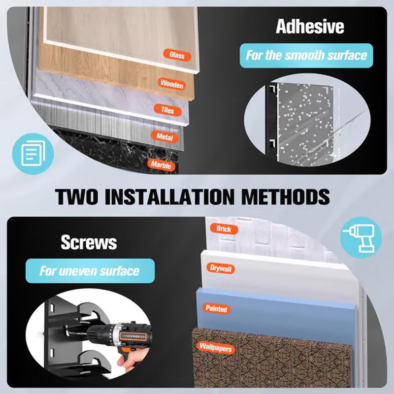 BowLift | Hat holder in multiple layers for baseball caps with 2 mounting options
