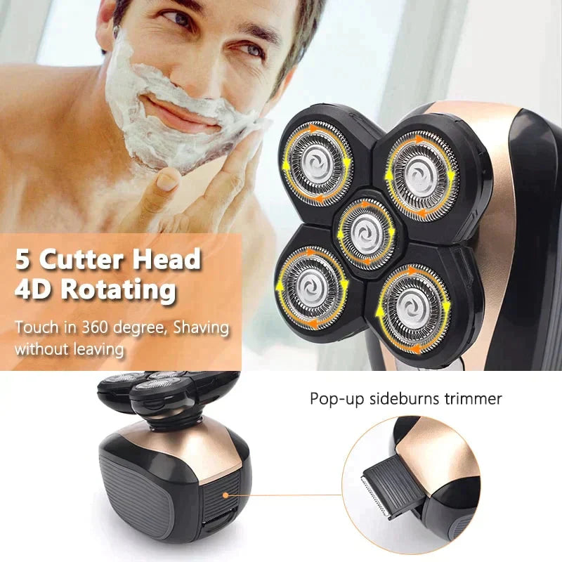 BowLift |  5-in-1 multifunctional 4D electric shaver