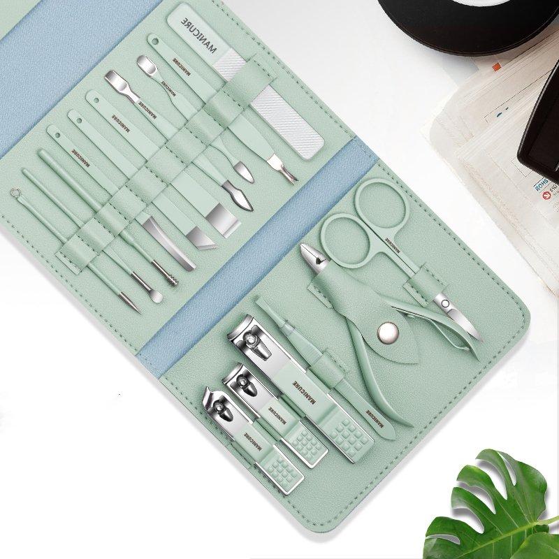 Nail Clipper Set portable 12/16 pieces with case | Bowlift