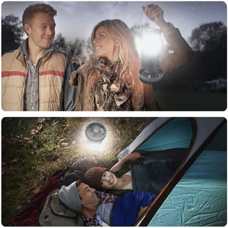 2-in-1 Adventure Solar Light & Portable Fan | Bowlift