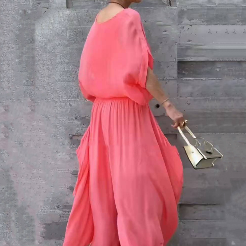 BowLift | 2-piece chiffon set with loose top and pants with wide split